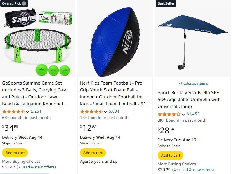 Sports and Outdoors Amazon